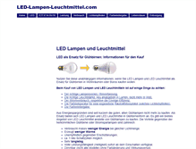 Tablet Screenshot of led-lampen-leuchtmittel.com